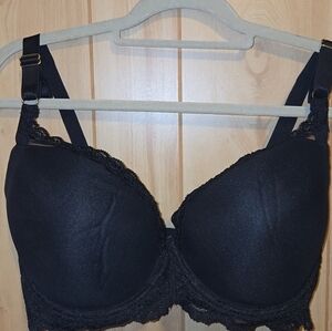 Smart & Sexy Black Lace Bra 38DDD